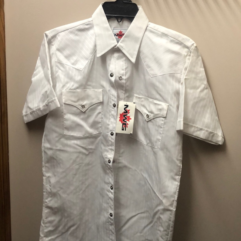 Vintage NWT Mid-West Garment Co. Snap Up Shirt